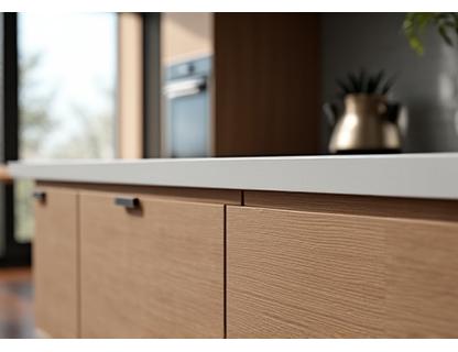 Moderne eikenhouten keuken