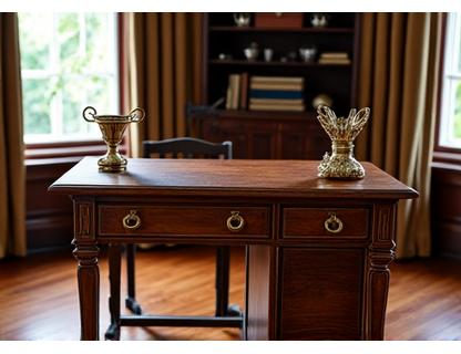 Gerestaureerd klassiek bureau